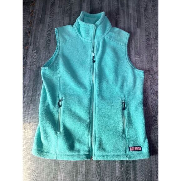 Vineyard Vines Women’s Green Shep and Ian Mountain Sweater Vest Utility Fleece S - Picture 1 of 7